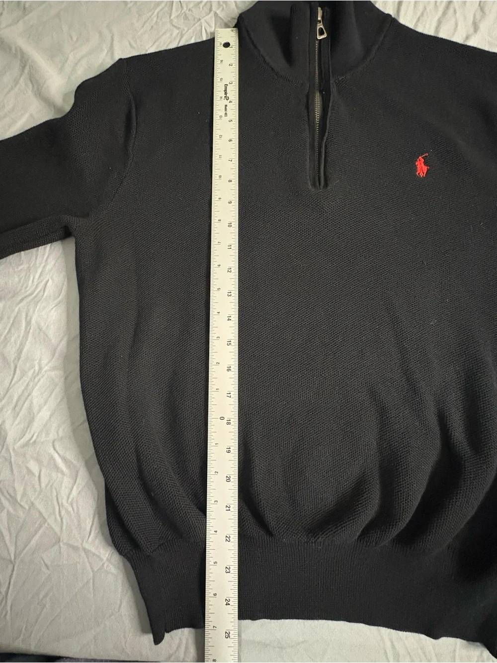 Polo by Ralph Lauren Black Half-Zip Sweater